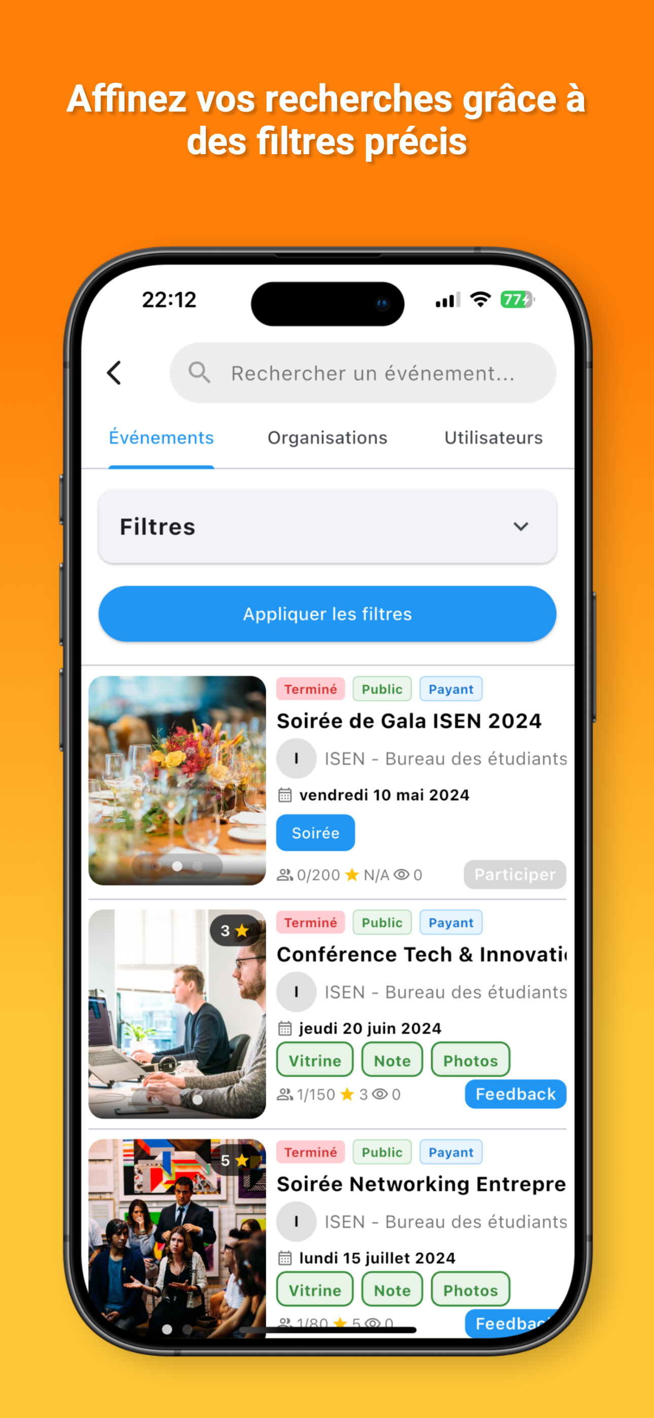 MassEvent - Création d'événement avec options avancées